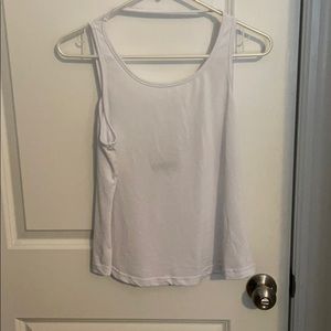 White athletic tank